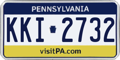 PA license plate KKI2732
