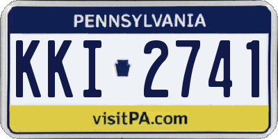 PA license plate KKI2741