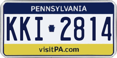 PA license plate KKI2814
