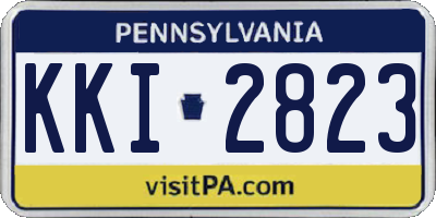 PA license plate KKI2823