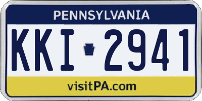 PA license plate KKI2941