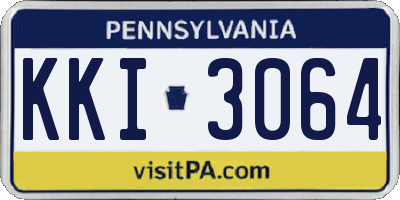 PA license plate KKI3064
