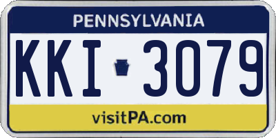 PA license plate KKI3079