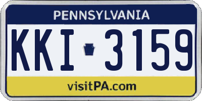 PA license plate KKI3159