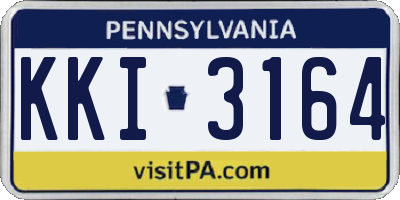PA license plate KKI3164