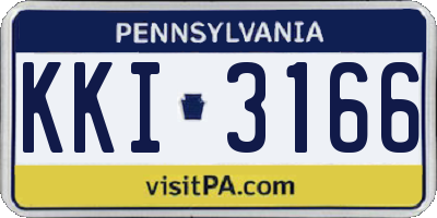 PA license plate KKI3166