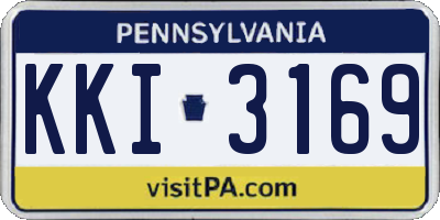 PA license plate KKI3169