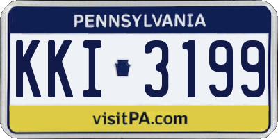 PA license plate KKI3199