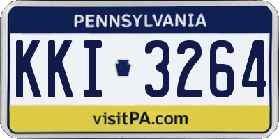 PA license plate KKI3264