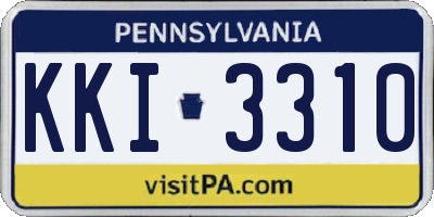 PA license plate KKI3310