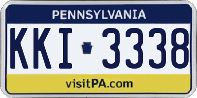 PA license plate KKI3338