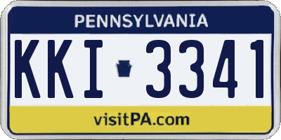PA license plate KKI3341