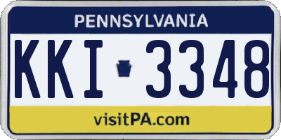 PA license plate KKI3348