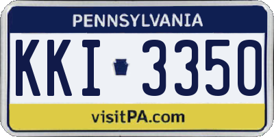PA license plate KKI3350