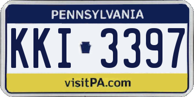 PA license plate KKI3397