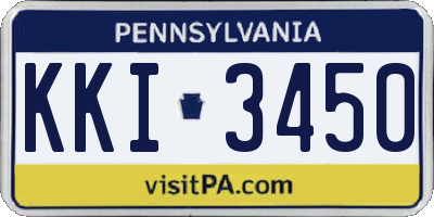 PA license plate KKI3450