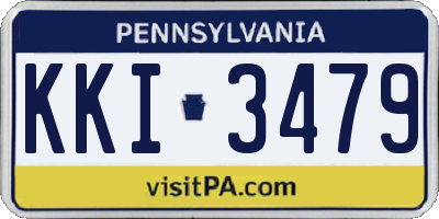 PA license plate KKI3479