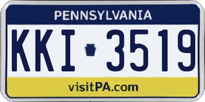 PA license plate KKI3519