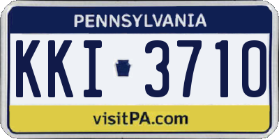 PA license plate KKI3710