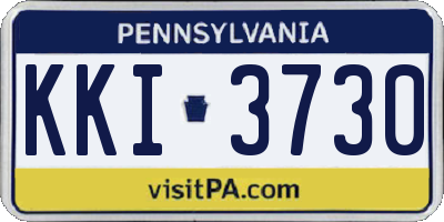 PA license plate KKI3730