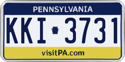 PA license plate KKI3731