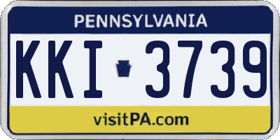 PA license plate KKI3739