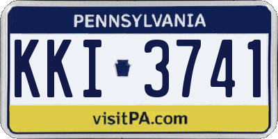 PA license plate KKI3741