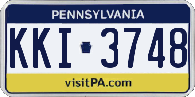 PA license plate KKI3748