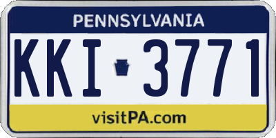 PA license plate KKI3771
