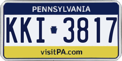 PA license plate KKI3817