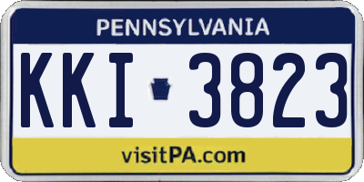 PA license plate KKI3823