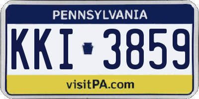 PA license plate KKI3859