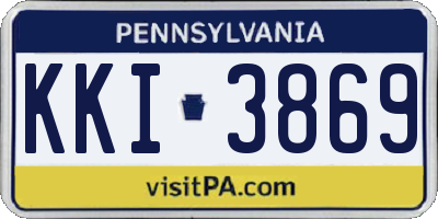 PA license plate KKI3869