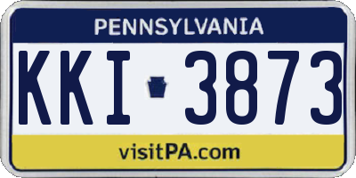PA license plate KKI3873