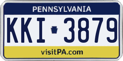PA license plate KKI3879