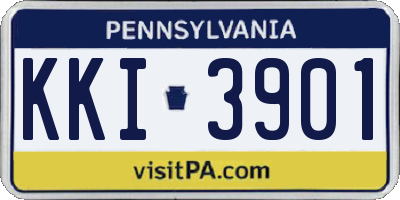 PA license plate KKI3901