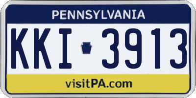 PA license plate KKI3913