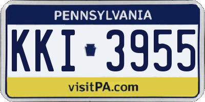 PA license plate KKI3955