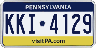 PA license plate KKI4129
