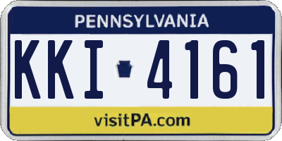 PA license plate KKI4161