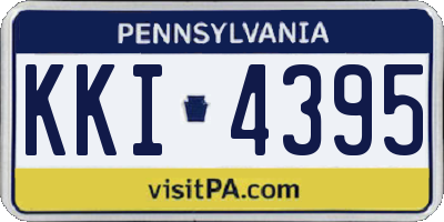PA license plate KKI4395