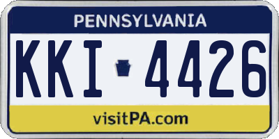 PA license plate KKI4426