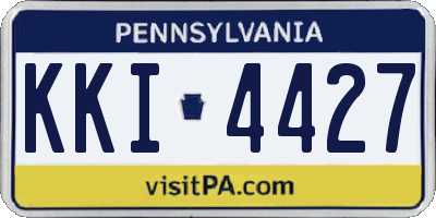 PA license plate KKI4427