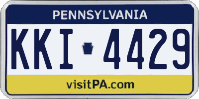 PA license plate KKI4429