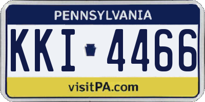 PA license plate KKI4466