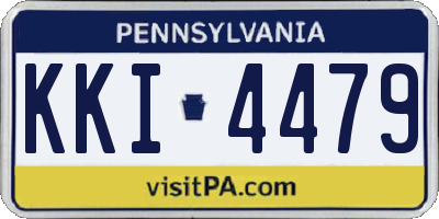 PA license plate KKI4479