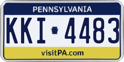 PA license plate KKI4483