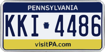 PA license plate KKI4486