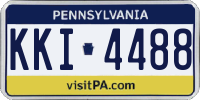 PA license plate KKI4488