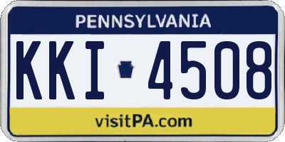 PA license plate KKI4508